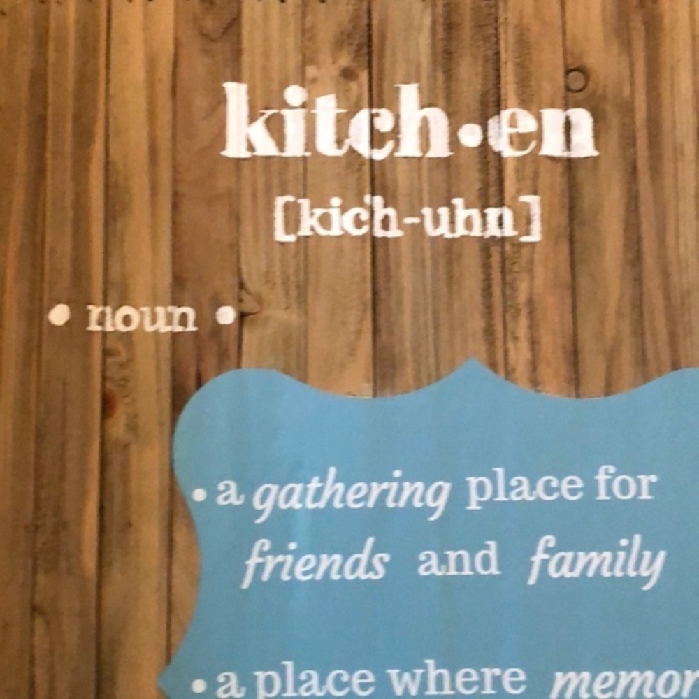 Wood Kitchen Sign - Picture 2 of 8